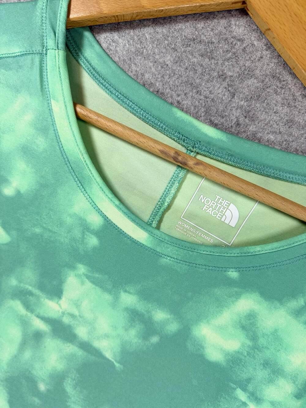 The North Face Women's Tie-Dye Athletic T-Shirt Green‎ 3X - Picture 1 of 6